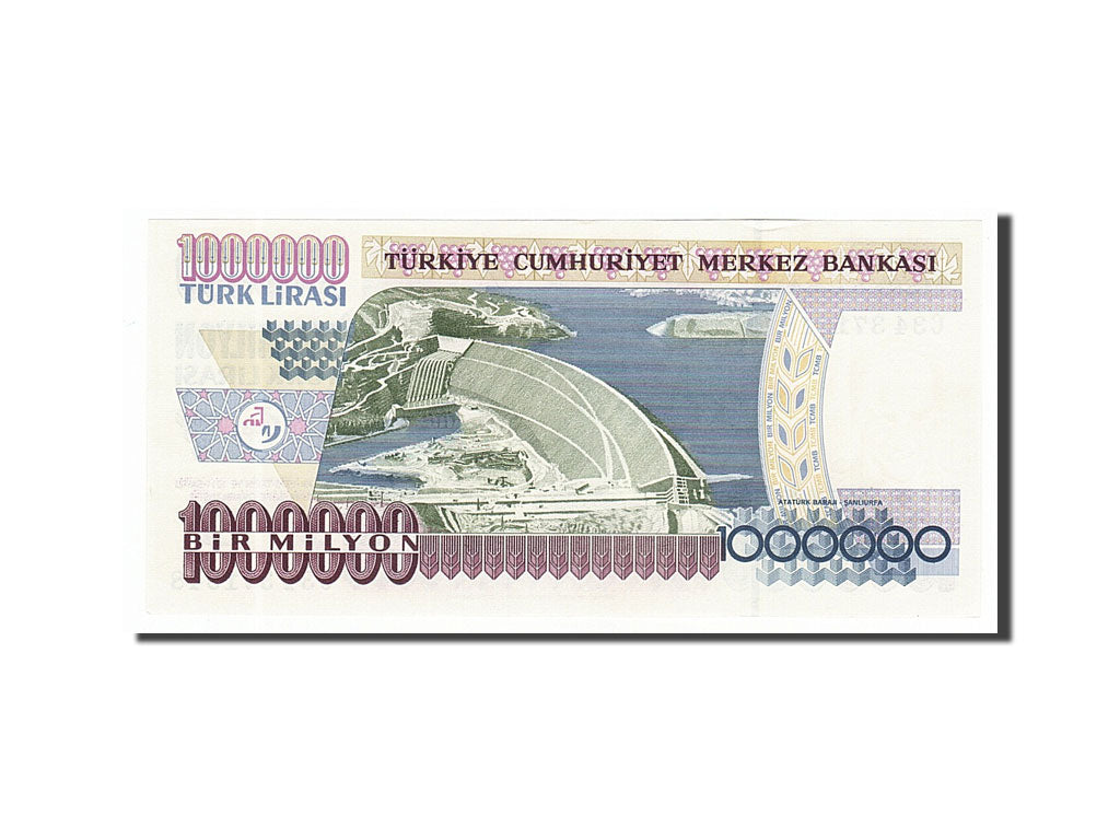 Banknote, Turkey, 1,000,000 Lira, 1995, UNC(65-70)