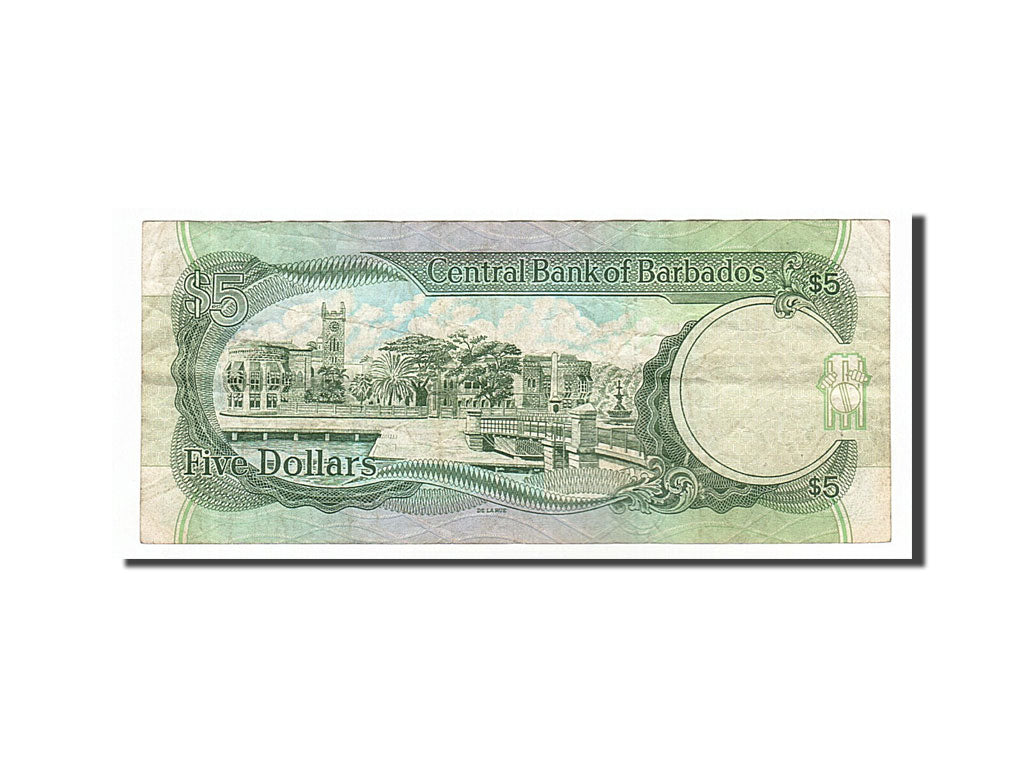 Barbados, 5 Dollars, 1996, KM #47, VF(20-25), G23682855