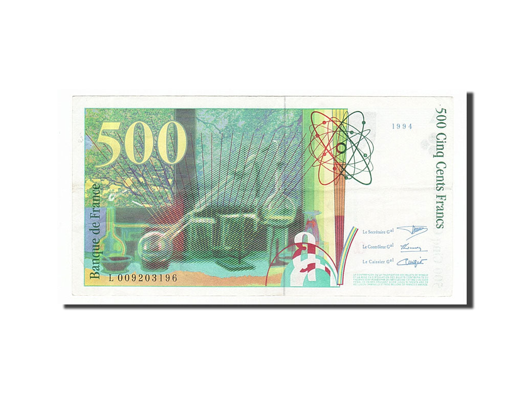 France, 500 Francs, 500 F 1994-2000 ''Pierre et Marie Curie'', 1994, KM #160a,..