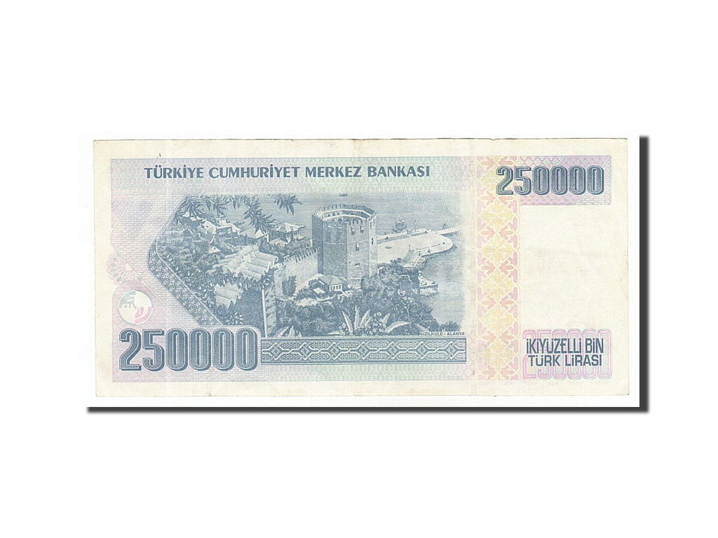 Banknote, Turkey, 250,000 Lira, 1992, AU(55-58)