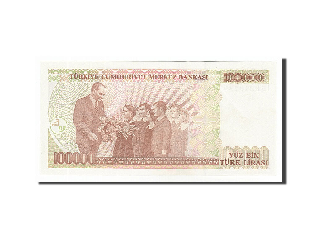 Banknote, Turkey, 100,000 Lira, 1991, UNC(60-62)