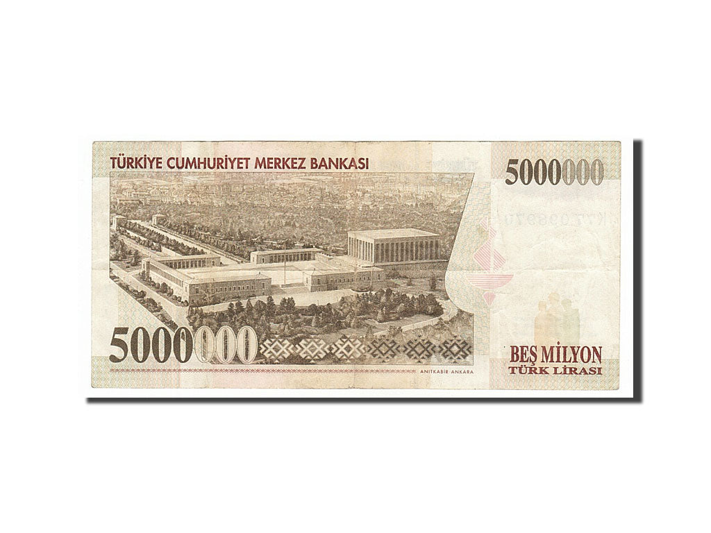 Turkey, 5,000,000 Lira, 1997, KM #210, EF(40-45), K77098970