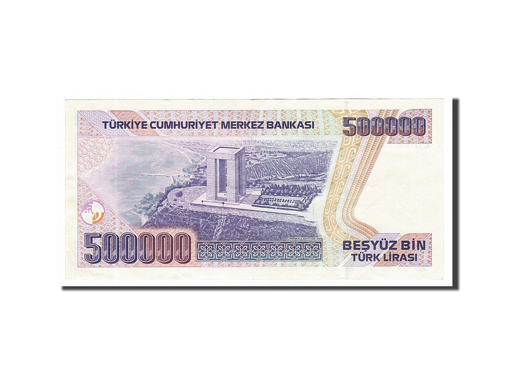 Turkey, 500,000 Lira, 1998, KM #212, AU(55-58), E83272128