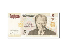 Banconote, Turchia, 5 New Lira, 2005, SPL