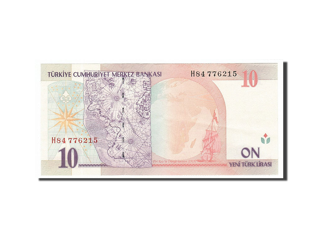 Biljet, Turkije, 10 New Lira, 2005, SPL