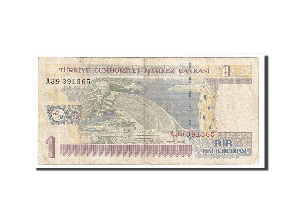 Turkey, 1 New Lira, 2005, KM #216, VF(20-25), A39391365