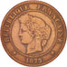 France, Cérès, 5 Centimes, 1872, Paris, EF(40-45), Bronze, KM:821.1, Gadoury157a