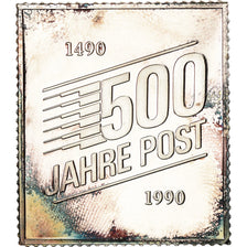 Germany, Medal, 500 Jahre Post, 100 Deutsche Bundespost, 1990, MS(63), Silver