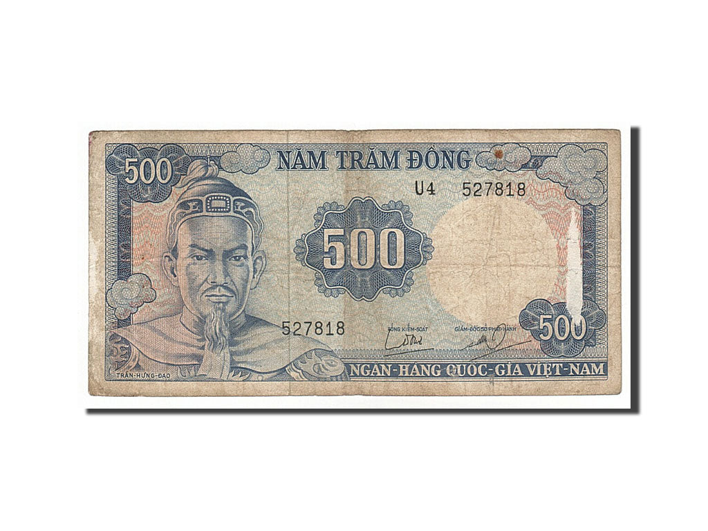 South Viet Nam, 500 D<ox>ng, 1966, KM #23a, VF(20-25), U4 527818