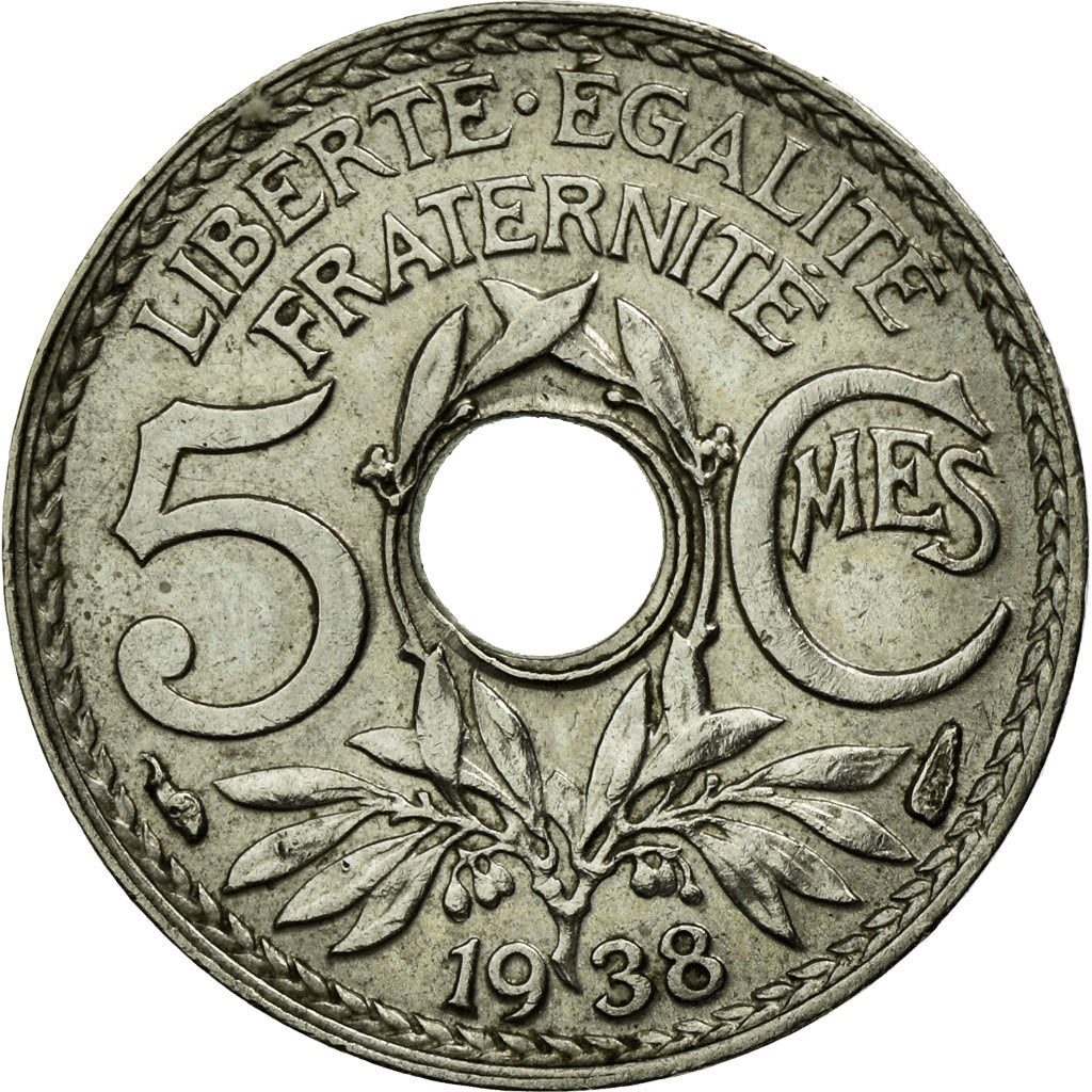 Monnaie, France, Lindauer, 5 Centimes, 1938, SUP, Copper-nickel, KM:875