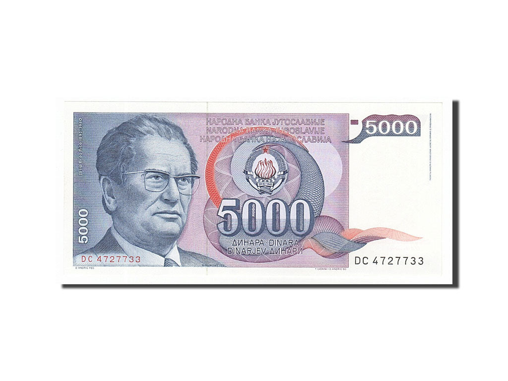 Banknote, Yugoslavia, 5000 Dinara, 1985, 1985-05-01, UNC(65-70)