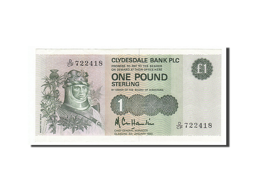 Scotland, 1 Pound, 1983, KM #211b, 1983-01-05, AU(50-53), D/CP