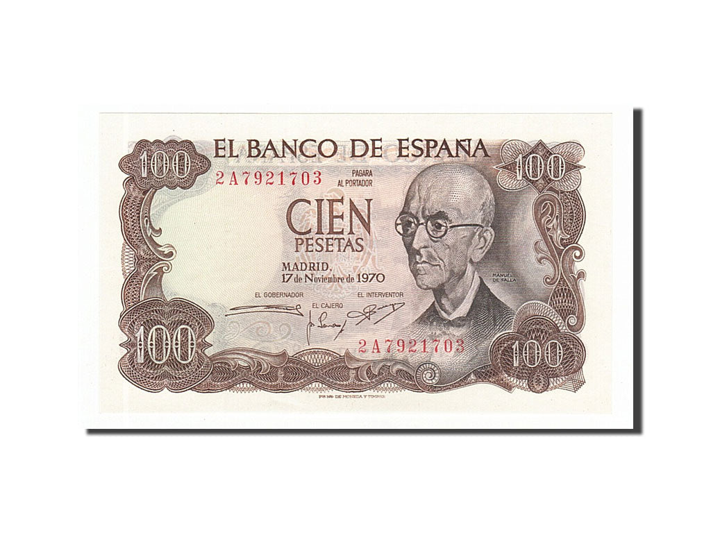 Billete, 100 Pesetas, 1970, España, 1970-11-17, UNC