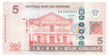 Suriname, 5 Dollars, 2010, KM #162, 2010-09-01, UNC(63), GA3325933