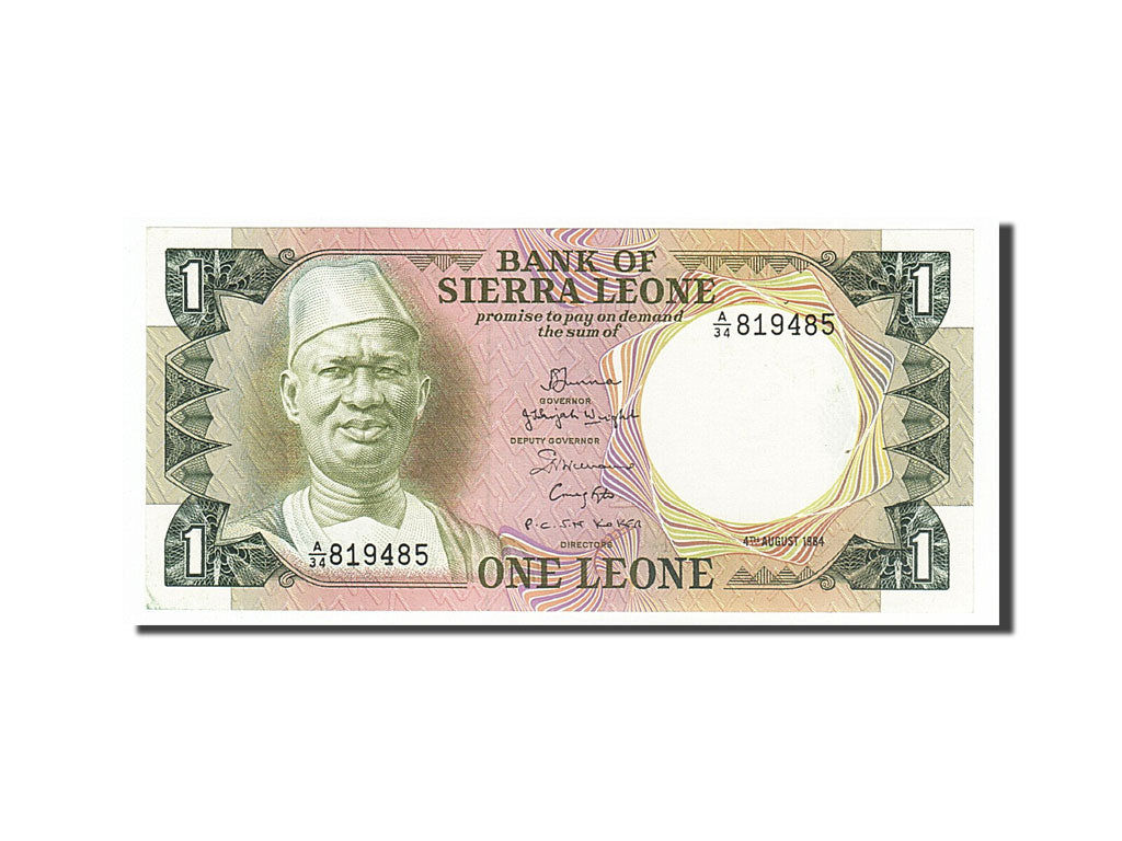 Banknote, Sierra Leone, 1 Leone, 1984, 1984-08-04, UNC(63)