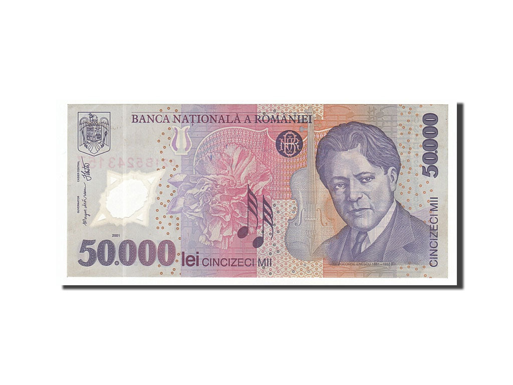 Banknote, Romania, 50,000 Lei, 2001, UNC(60-62)