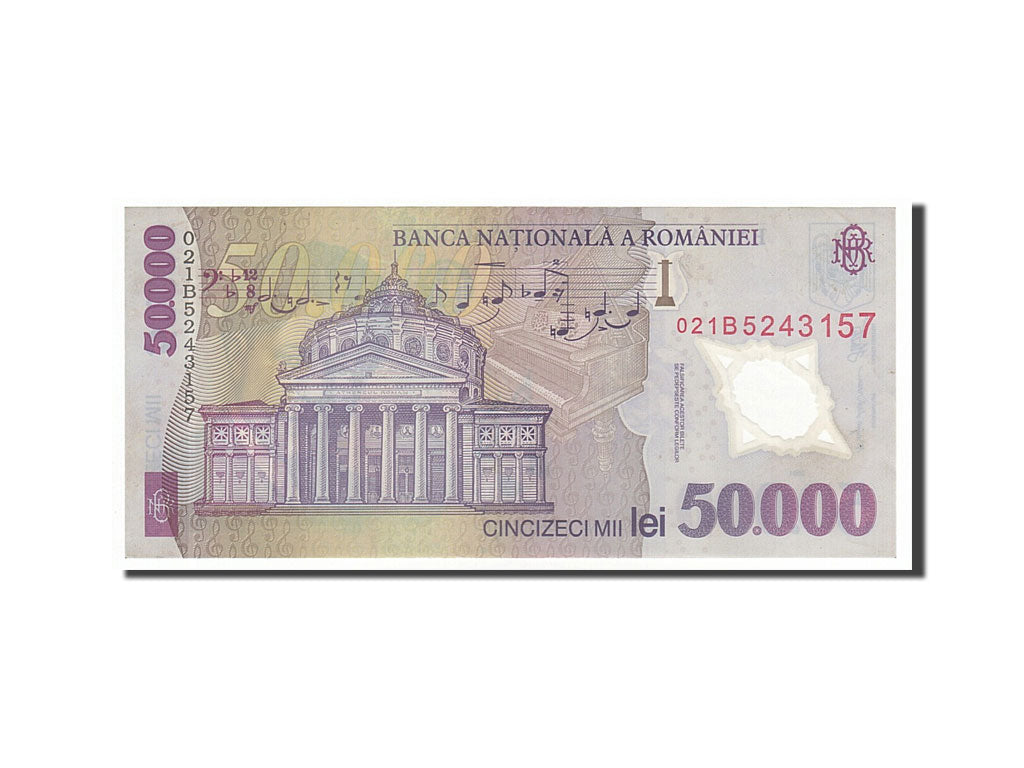 Banknote, Romania, 50,000 Lei, 2001, UNC(60-62)