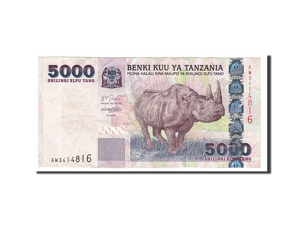 Tanzania, 5000 Shilingi, 2003, KM #38, EF(40-45), AW3414816