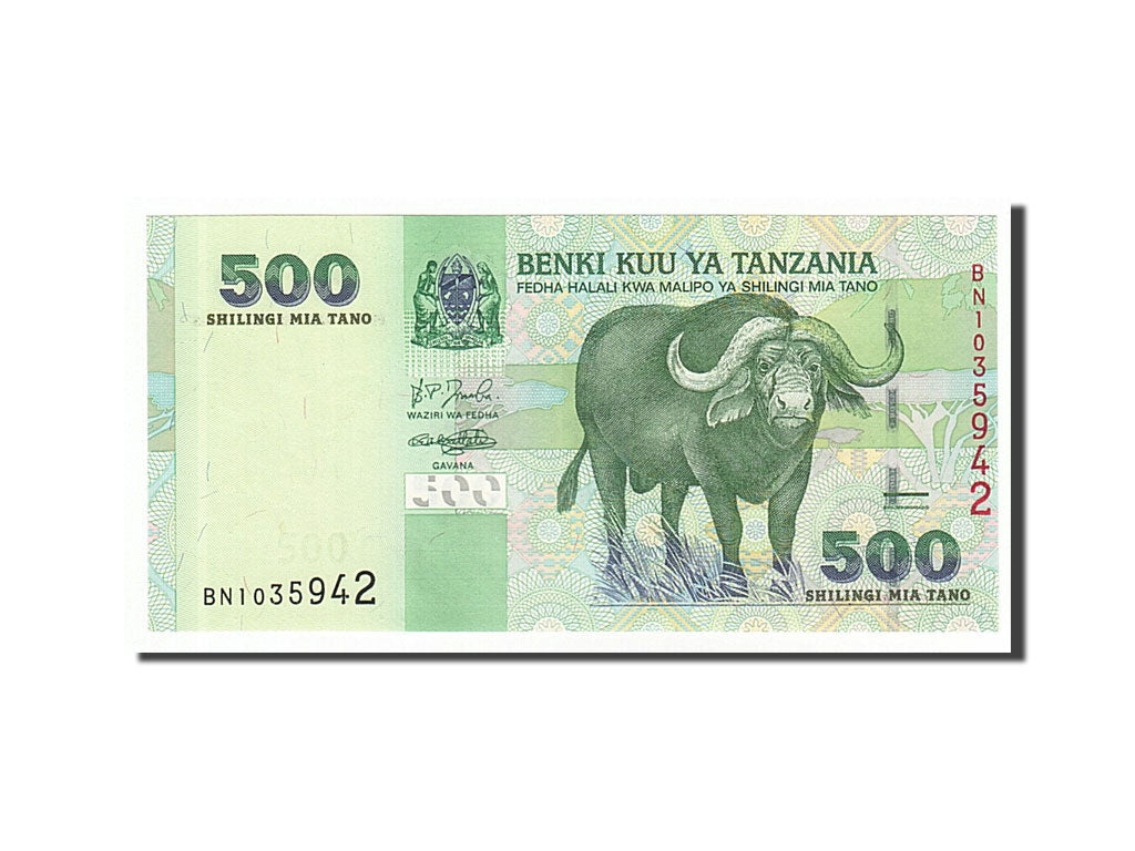 Banconote, Tanzania, 500 Shilingi, 2003, SPL
