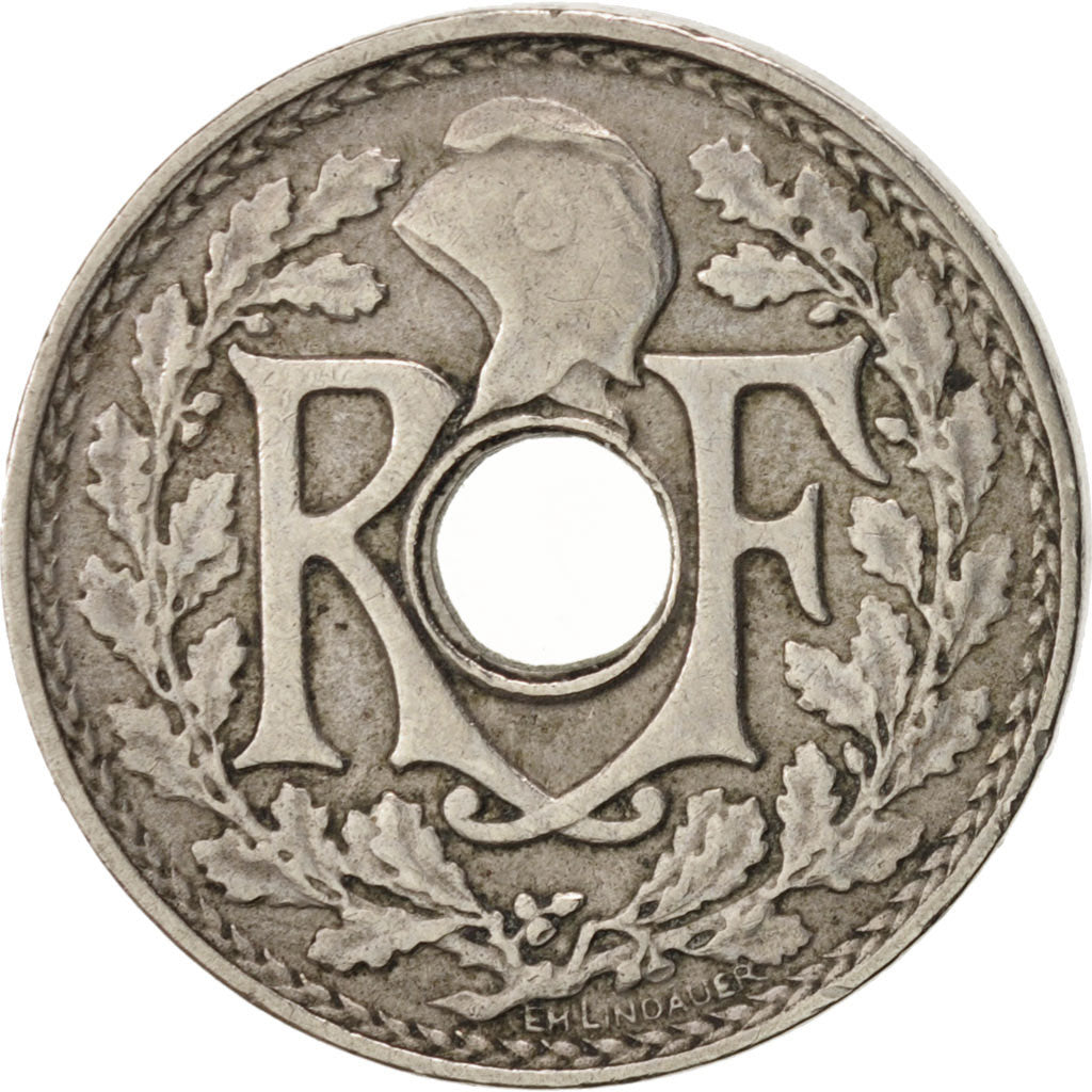 France, Lindauer, 5 Centimes, 1921, EF(40-45), Copper-nickel, KM:875, Gadoury170