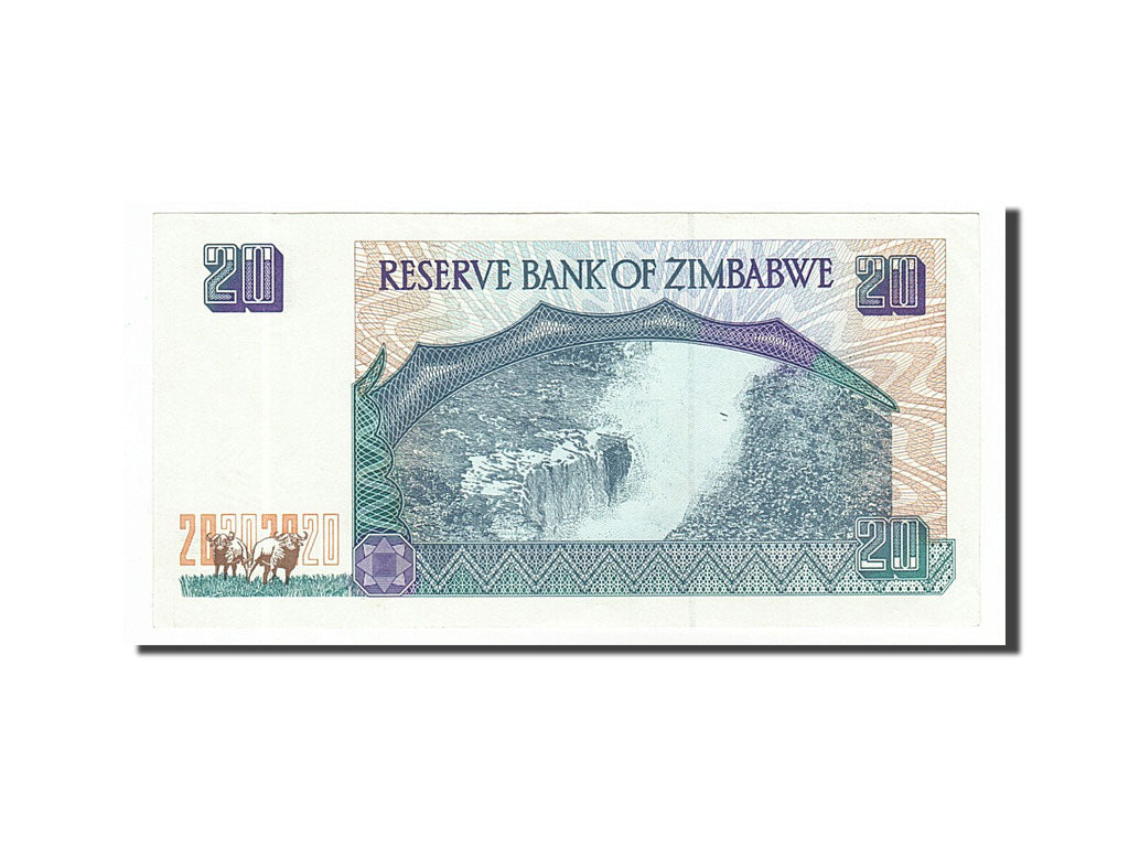 Zimbabwe, 20 Dollars, 1997, KM #7a, UNC(63), DG9659259