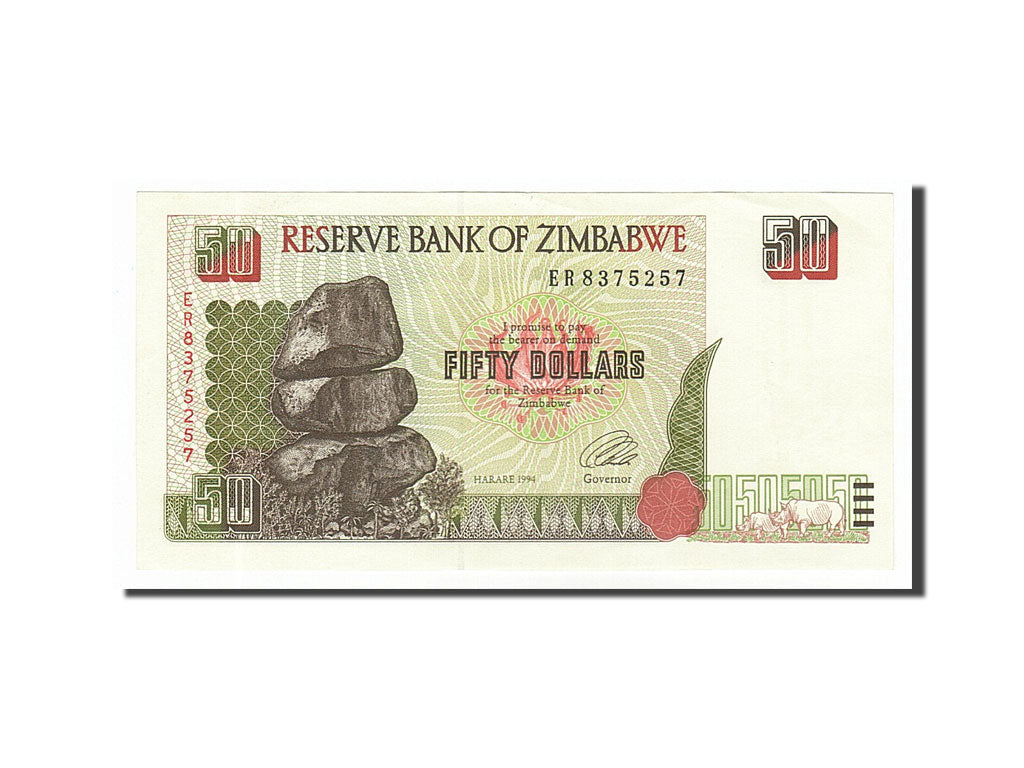 Zimbabwe, 50 Dollars type 1994