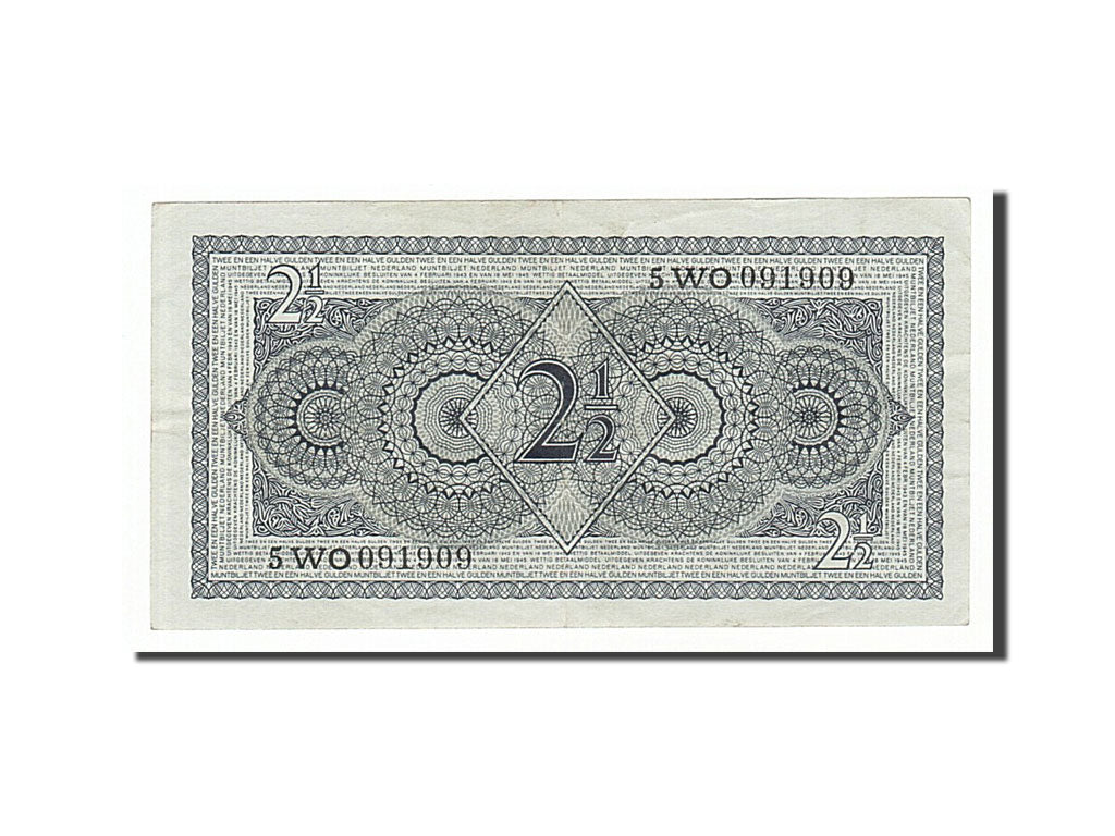 Banknote, Netherlands, 2 1/2 Gulden, 1949, 1949-08-08, AU(55-58)