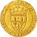 Charles VI, Ecu d'or 4ème émission, Montpellier, SUP, Or, Duplessy:369C