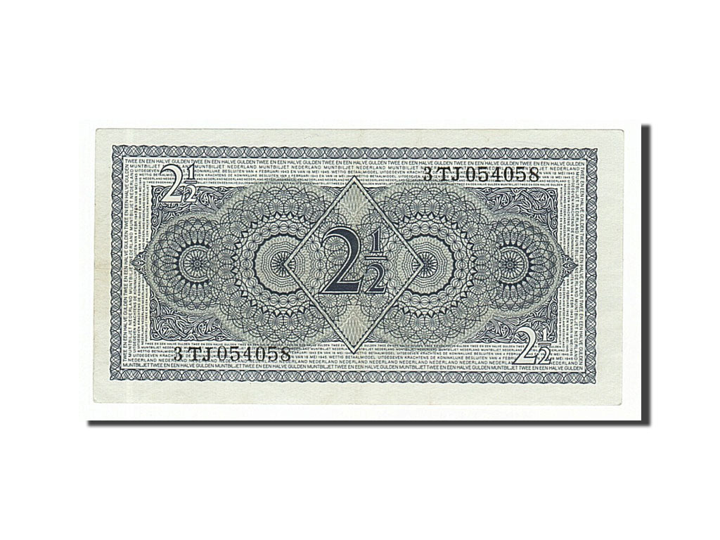 Netherlands, 2 1/2 Gulden, 1949, KM #73, 1949-08-08, UNC(60-62), 3TJ054058