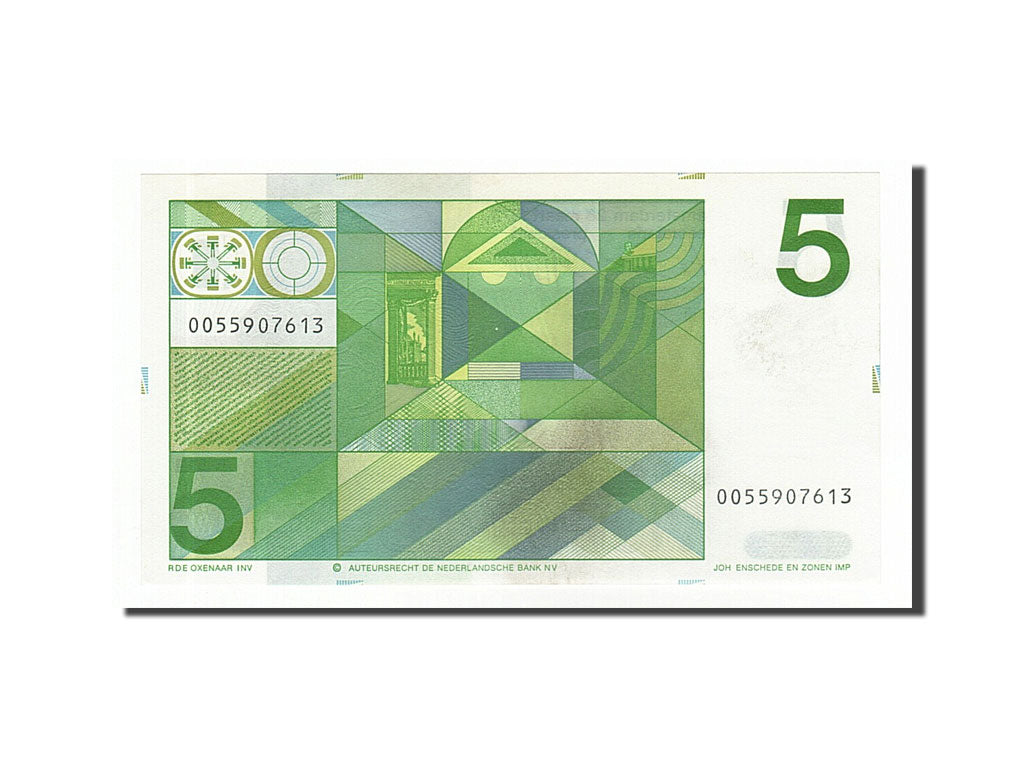 Banknote, Netherlands, 5 Gulden, 1973, 1973-03-28, UNC(63)