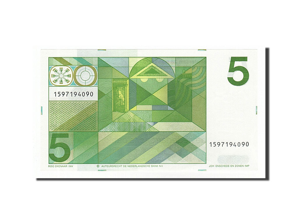 Banknote, Netherlands, 5 Gulden, 1973, 1973-03-28, UNC(63)