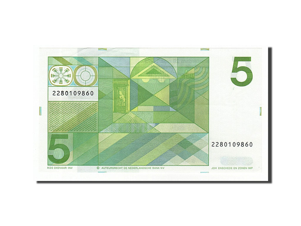 Banknote, Netherlands, 5 Gulden, 1973, 1973-03-28, UNC(60-62)