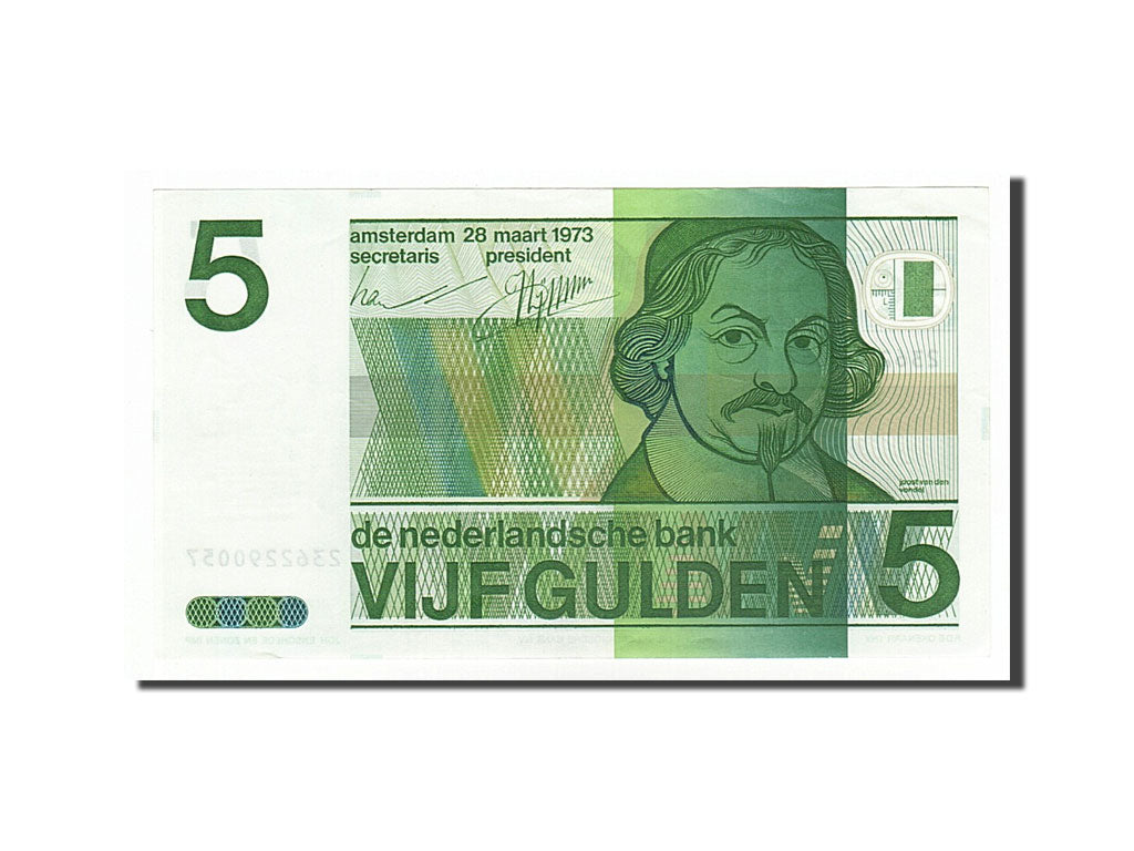 Banknote, Netherlands, 5 Gulden, 1973, 1973-03-28, UNC(60-62)
