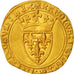 Charles VI, Ecu d'or 4th emission, Paris, AU(50-53), Gold, Duplessy:369C