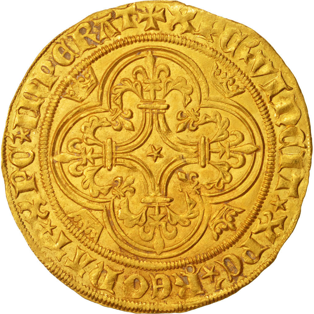 Coin, France, Ecu d'or, Dijon, AU(55-58), Gold, Duplessy:369D