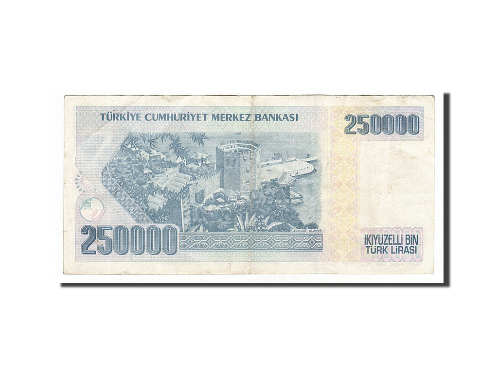 Turkey, 250,000 Lira, 1992, KM #207, EF(40-45), H35829723