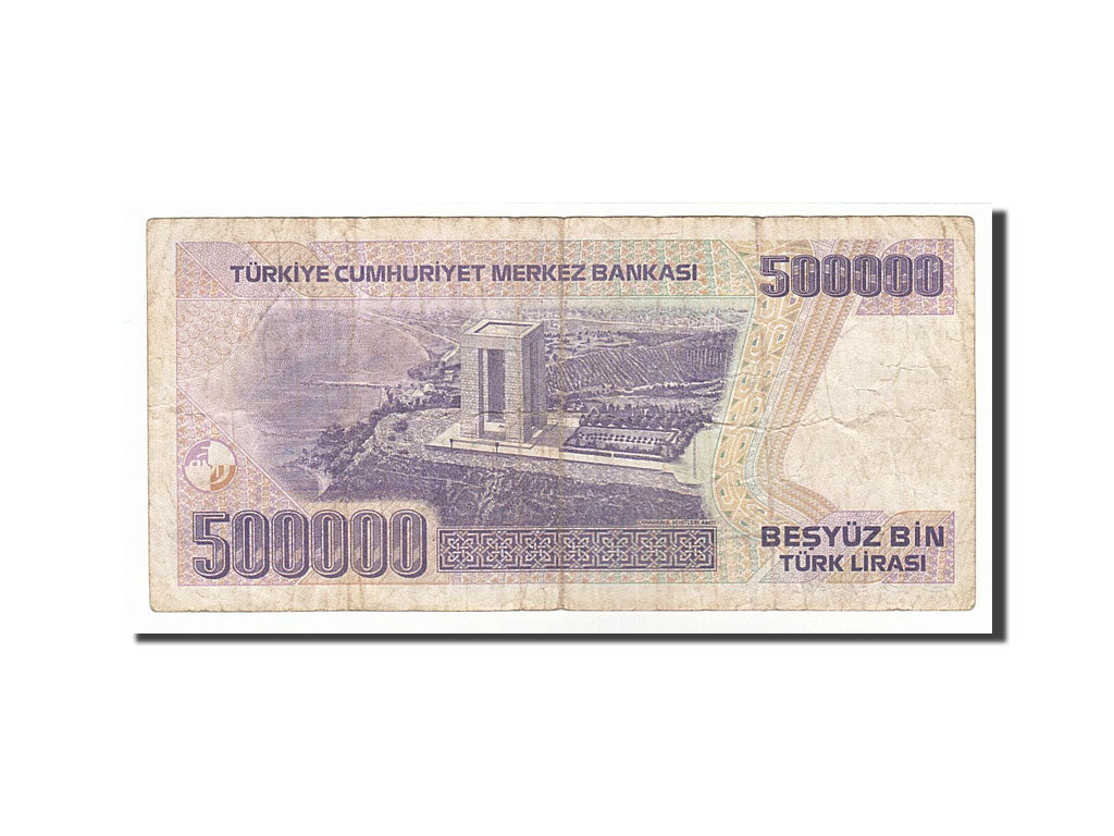 Turkey, 500,000 Lira, 1993, KM #208, VF(30-35), I46367574
