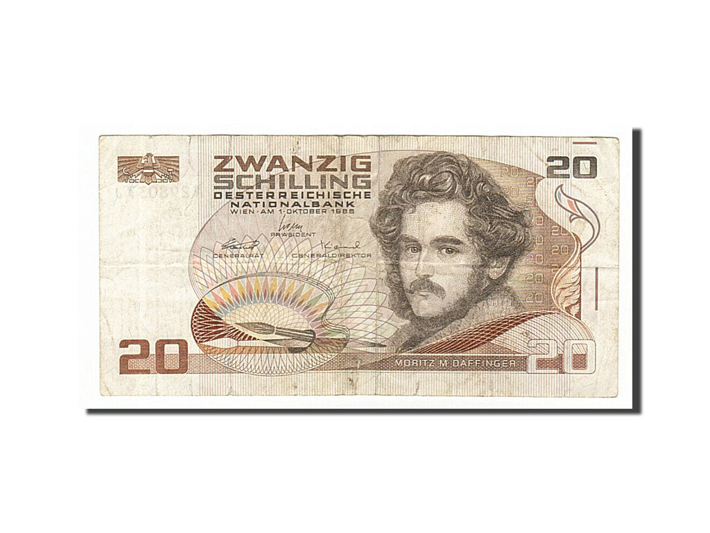 Banknot, Austria, 20 Schilling, 1986, 1986-10-01, VF(30-35)