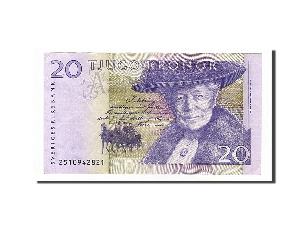 Sweden, 20 Kronor, KM #61b, AU(50-53), 2510942821