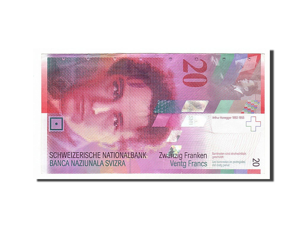 Switzerland, 20 Franken, 2005, KM #69d, AU(55-58), 05U3638497