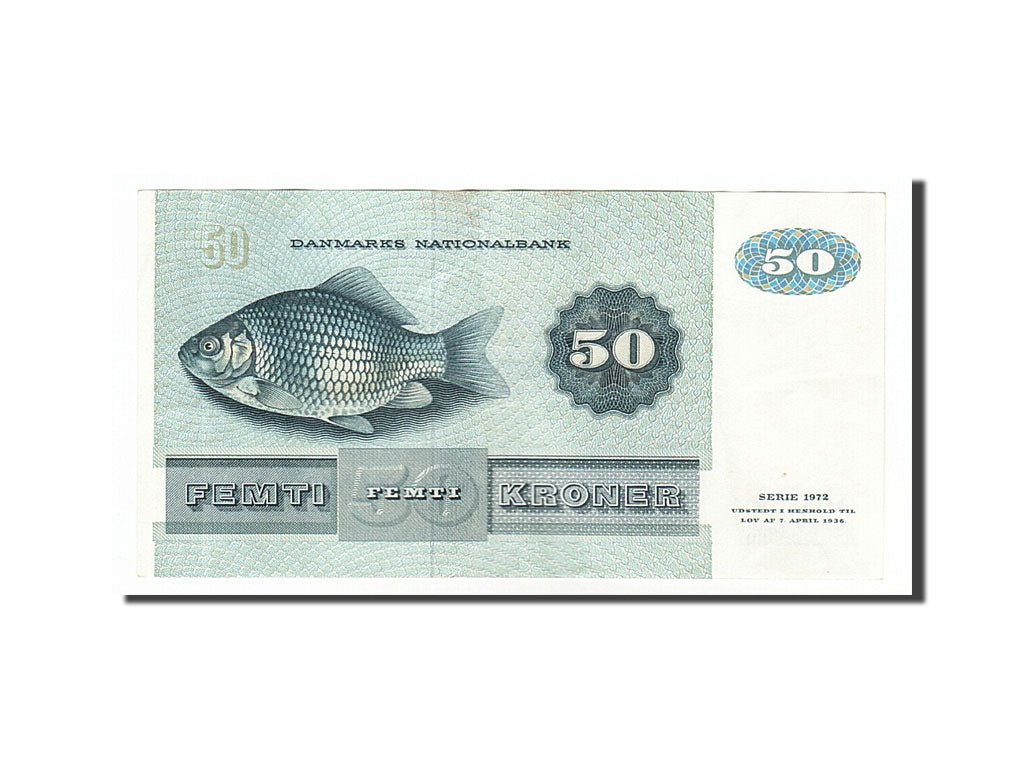 Denmark, 50 Kroner, 1992, KM #50d, AU(55-58), C8921B