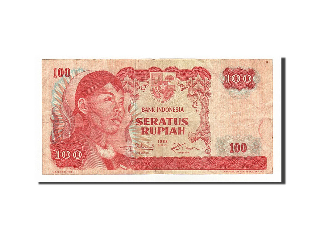 Billet, Indonésie, 100 Rupiah, 1968, TTB