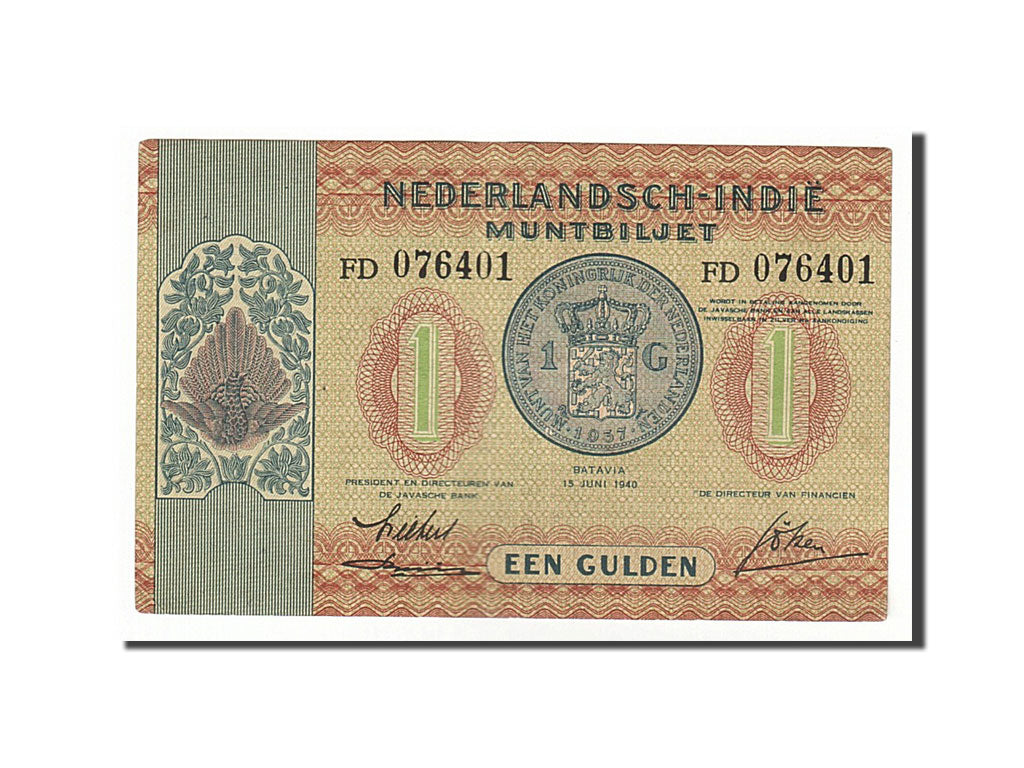 Indes Néerlandaises, 1 Gulden type 1940