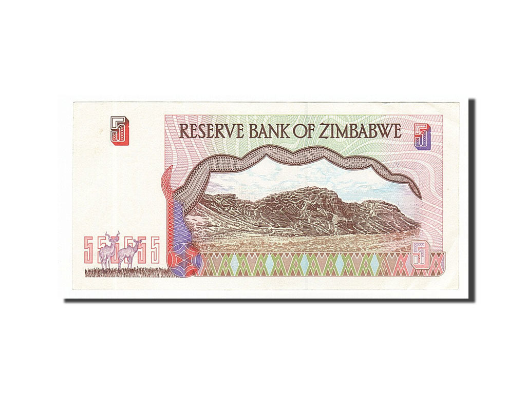 Zimbabwe, 5 Dollars, 1997, KM #5b, UNC(60-62), BS9763729