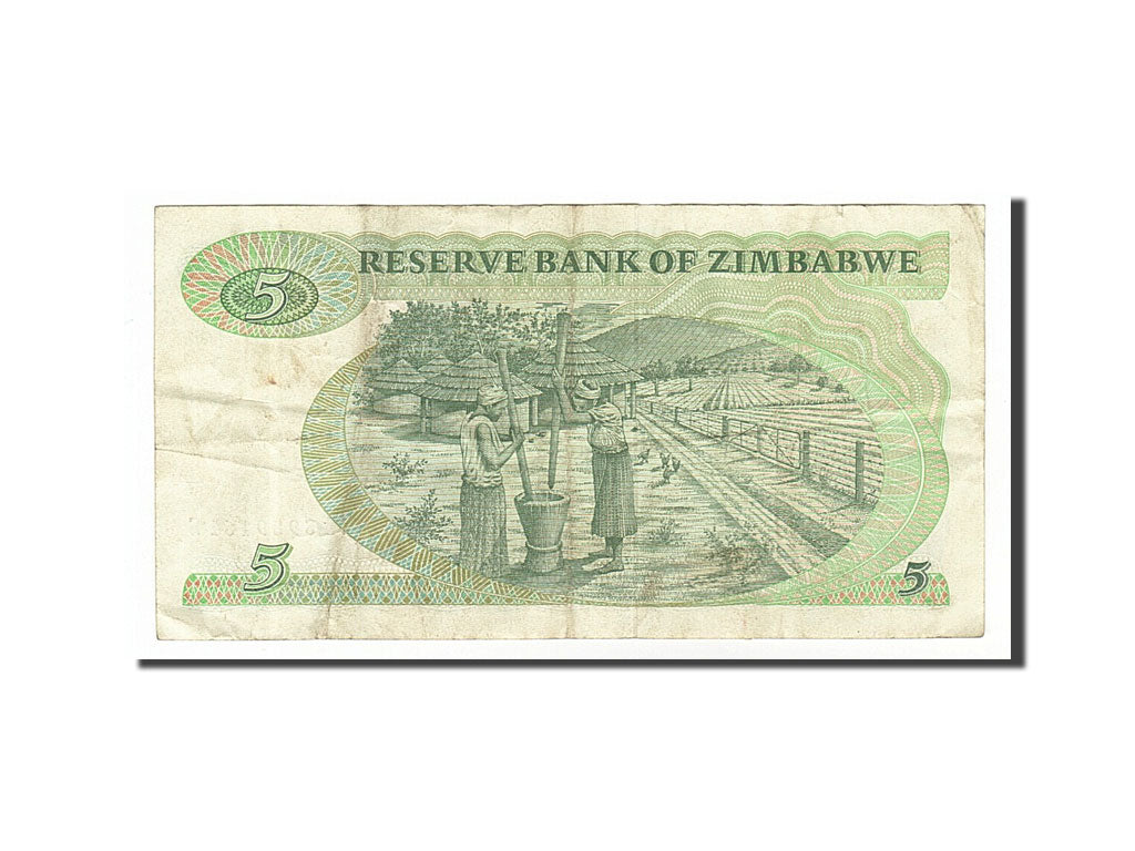 Banknote, Zimbabwe, 5 Dollars, 1994, EF(40-45)