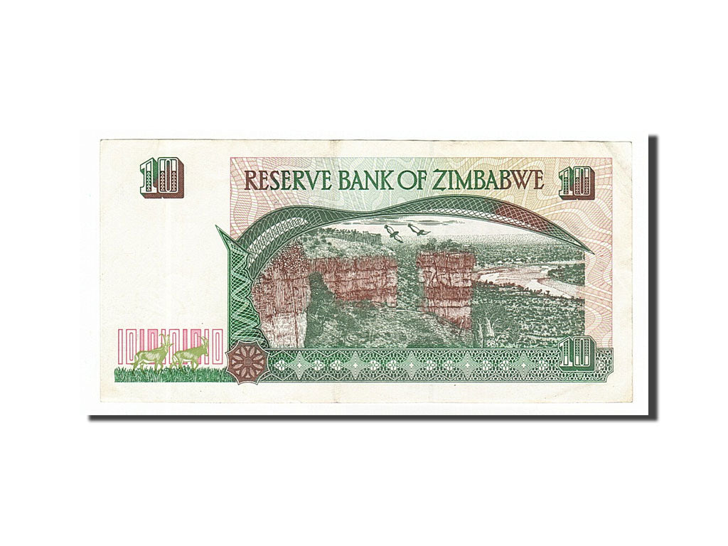 Zimbabwe, 10 Dollars, 1997, KM #6a, EF(40-45), CL3306385