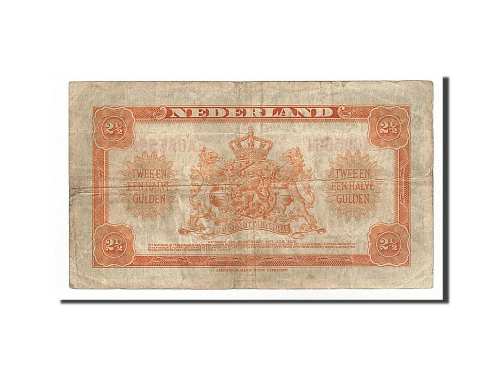 Pays-Bas, 2 1/2 Gulden type Wilhelmina