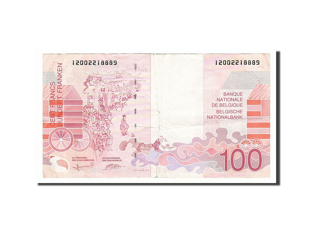 Belgium, 100 Francs, 1995, KM #147, AU(50-53), 12002218889