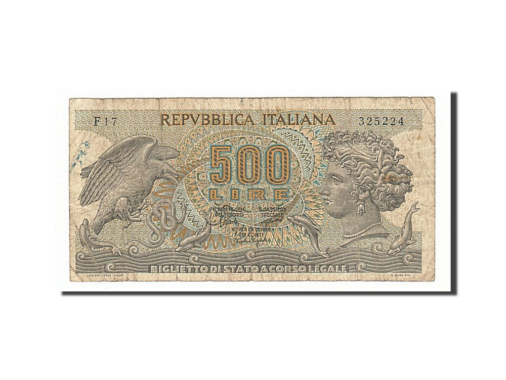 Banknote, Italy, 500 Lire, 1967, 1967-10-20, VF(20-25)