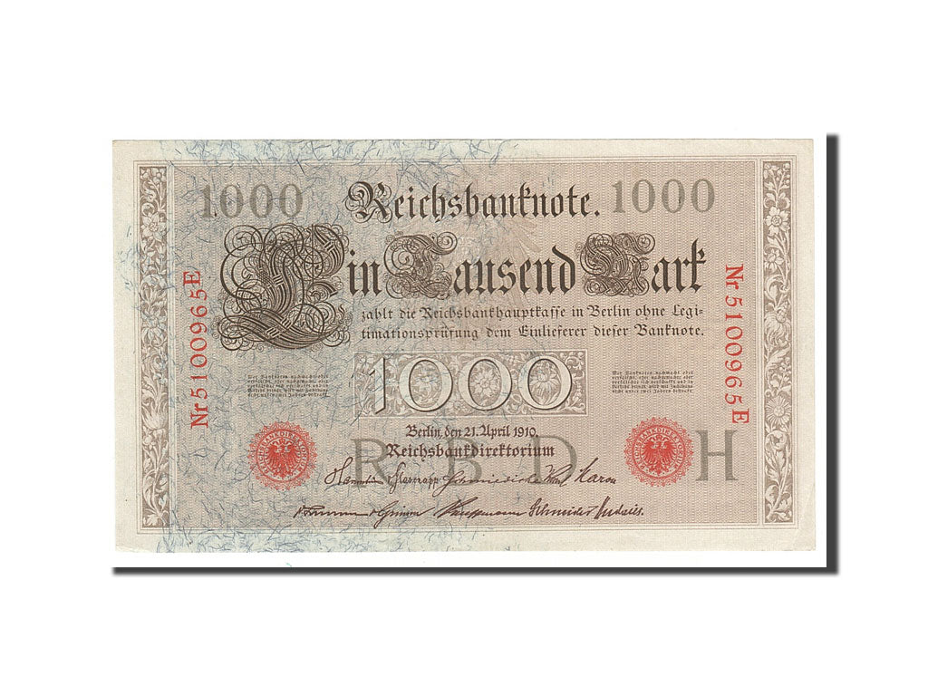 Banconote, Germania, 1000 Mark, 1910, 1910-04-21, SPL